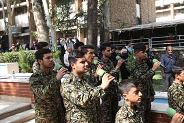 مراسم رونمایی از یادمان شهدای گمنام